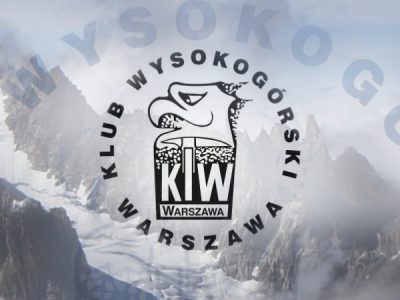 Logo Klubu Wysokogórskiego Warszawa, którego członkiem był Morawski