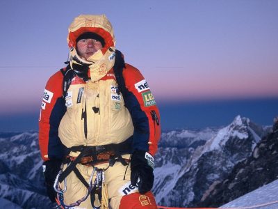 Piotr Morawski podczas wyprawy na K2 w sezonie 2002/2003