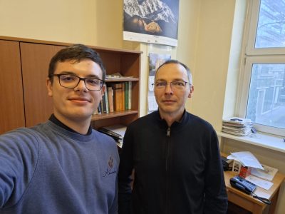 Zdjęcie z prof. Marcinem Kaczkanem